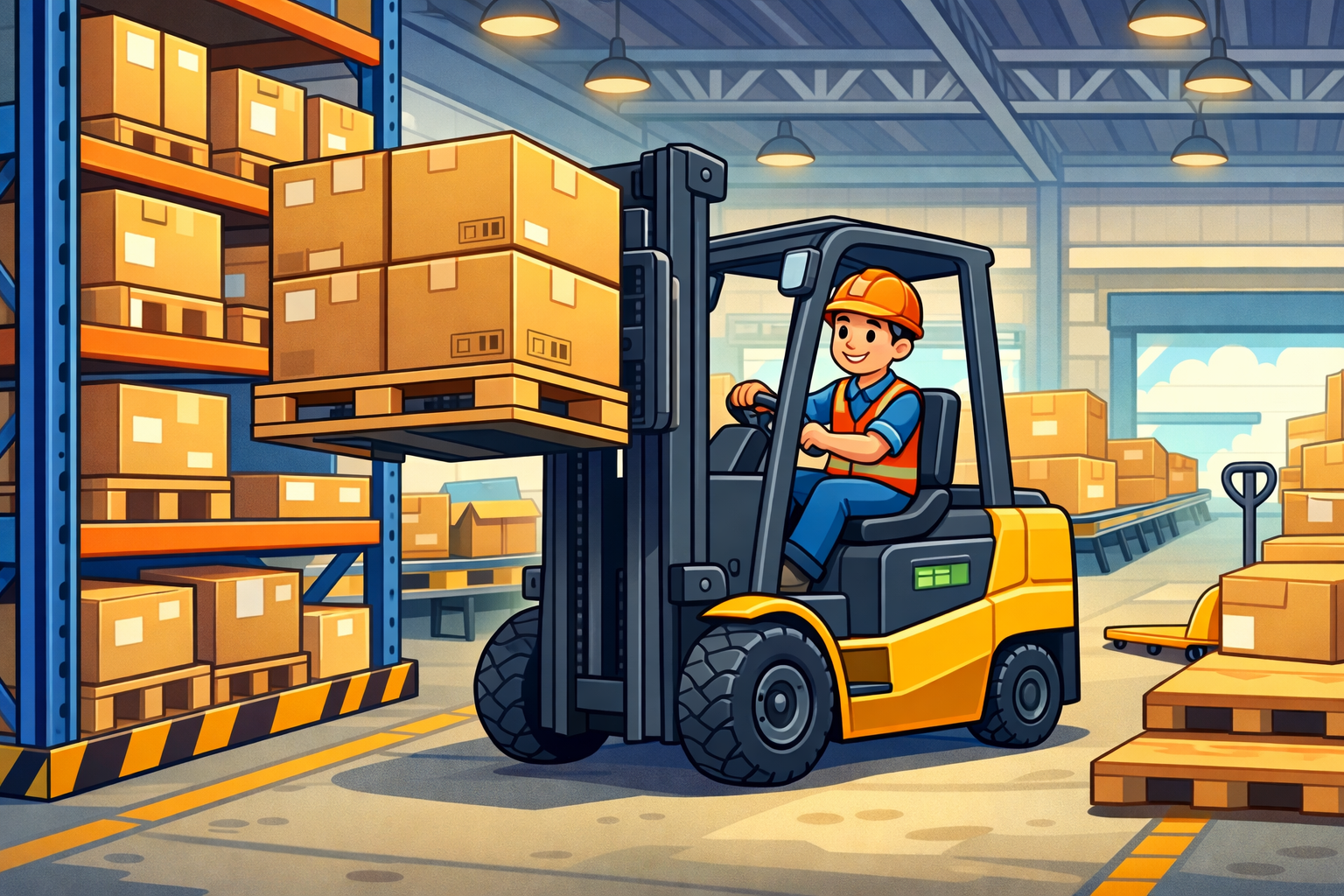 叉车的关键作用