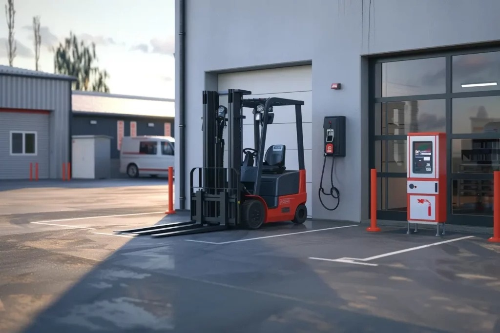 how to scientifically configure forklift charging stations